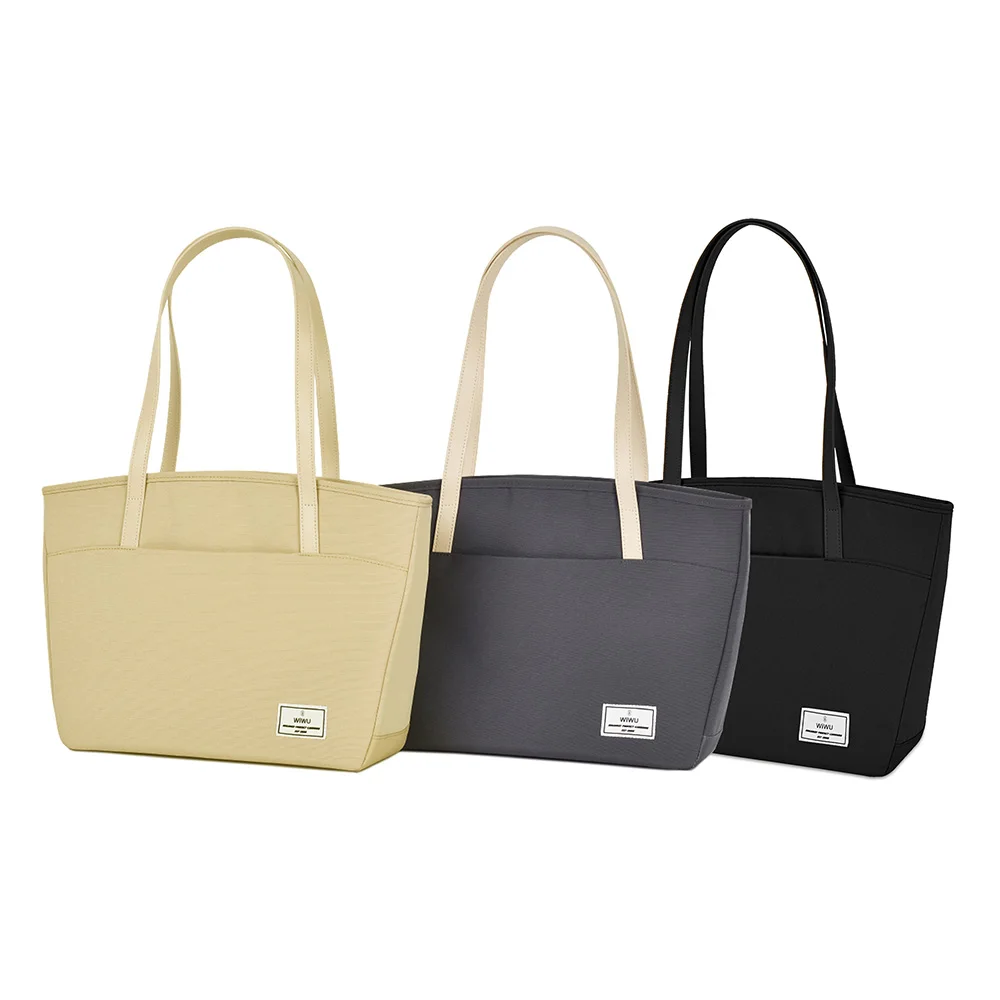 Bolsa Tote para Laptop WiWU para MacBook Air 13.6 M4 Pro 14, Bolsa de Computador de Grande Capacidade para MacBook Air 15.3, Bolsa para Laptop à Prova d'Água para Mulheres