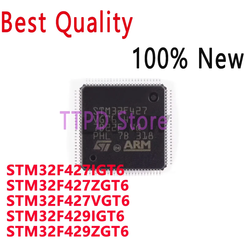 1/PCS New Original STM32F427IGT6 STM32F427ZGT6 STM32F427VGT6 STM32F429IGT6 STM32F429ZGT6 QFP Microcontroller Chip In Stock