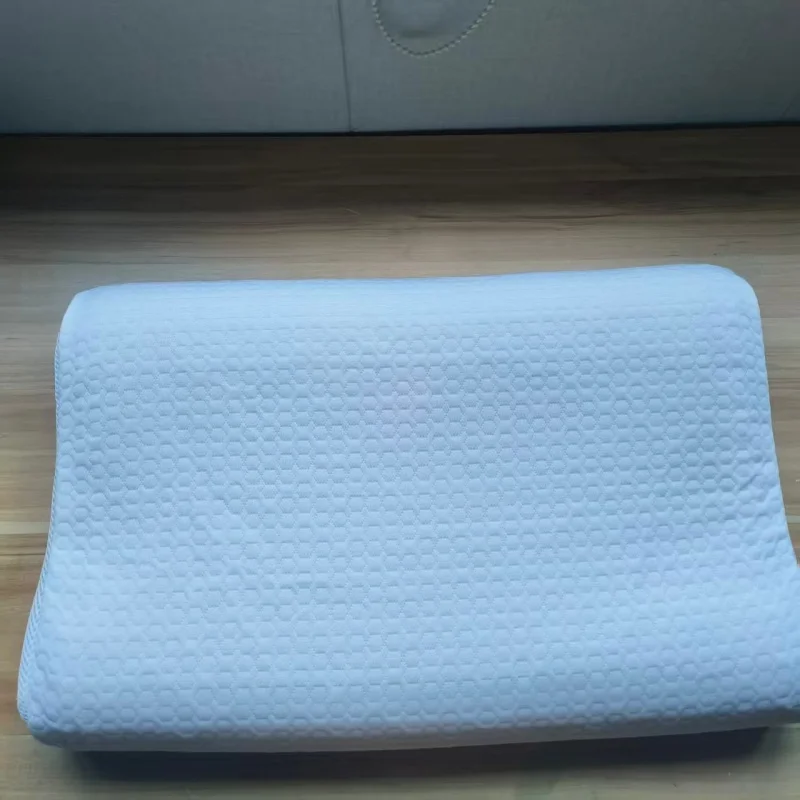 Breathable Knitted Cotton TPE Pectin Pillow Ergonomic Curve Zero Pressure Cervical Neck Health Care Comfortable Sleeping Pillows