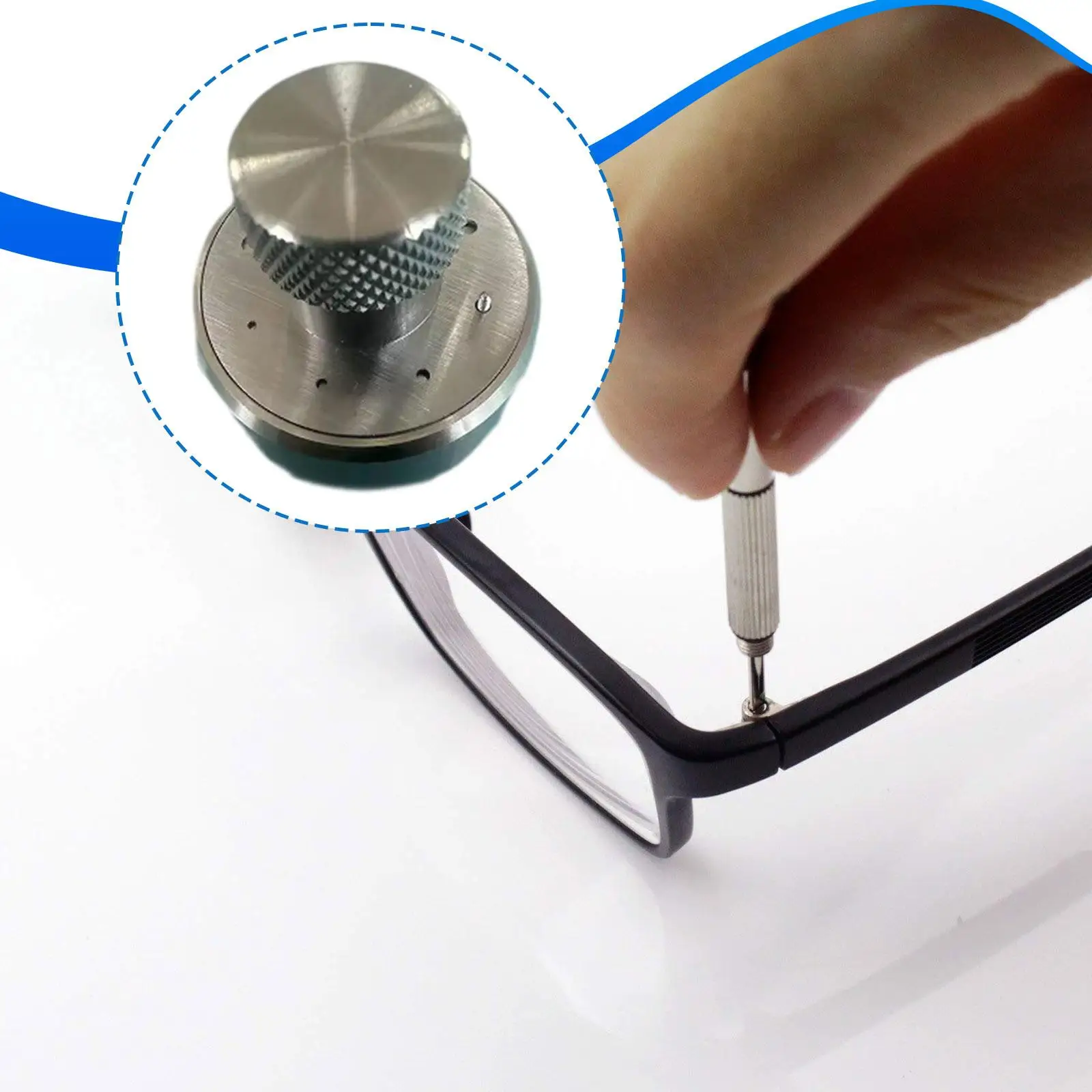 

Мини-держатель для укорачивания винтов, набор для ремонта часов и очков, профессиональный инструмент из нержавеющей стали