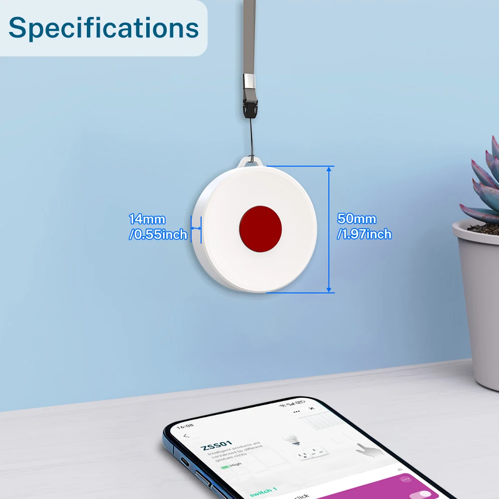 Tuya ZigBee Smart Button IP65 Remote Wireless Scene Switch for Home Appliance Automation DIY Control view 6
