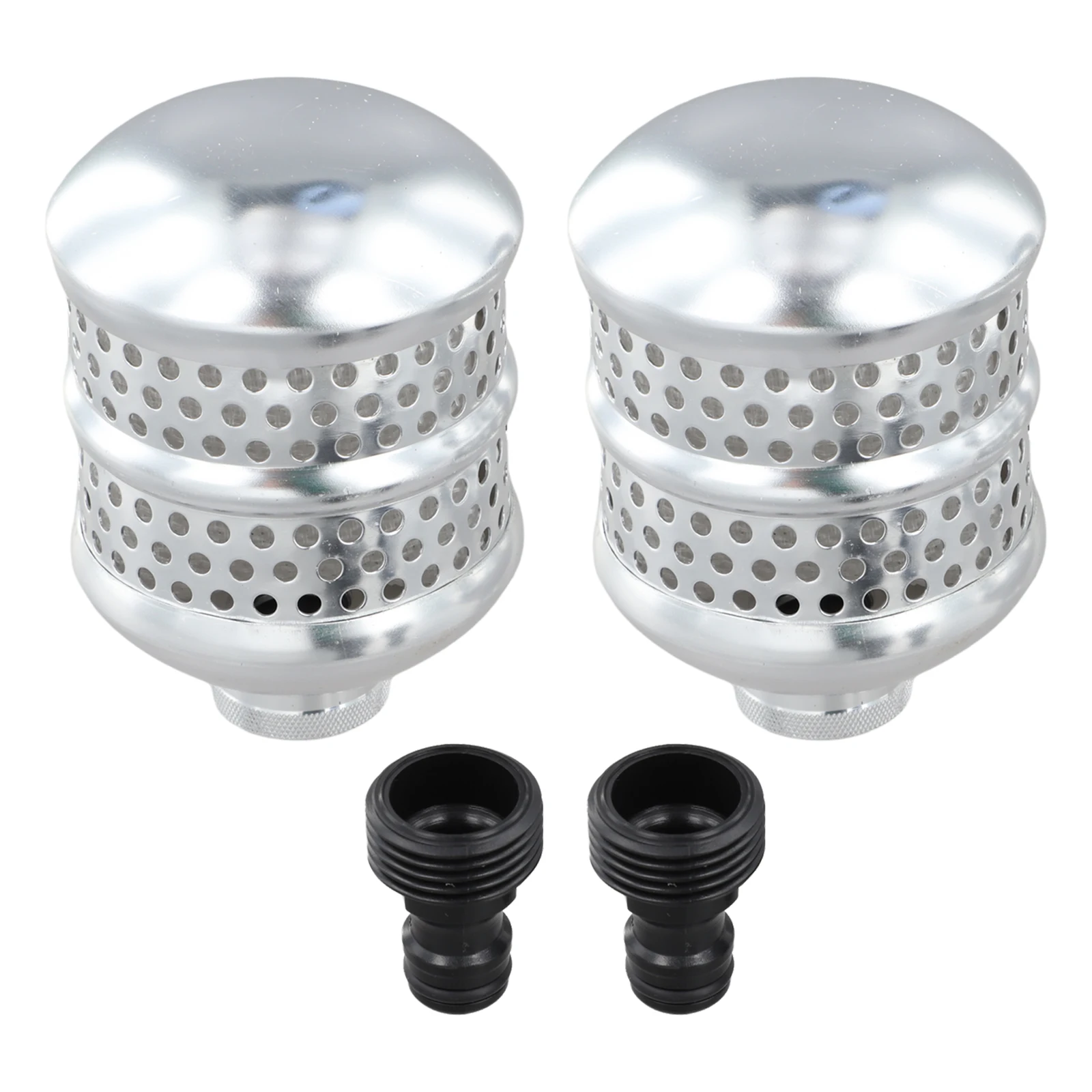 Aluminum Bubbler Sprinkler Heads 2 Pieces with 3/4in Female Connector for Controlled Watering of Roots in Garden Hose Setups