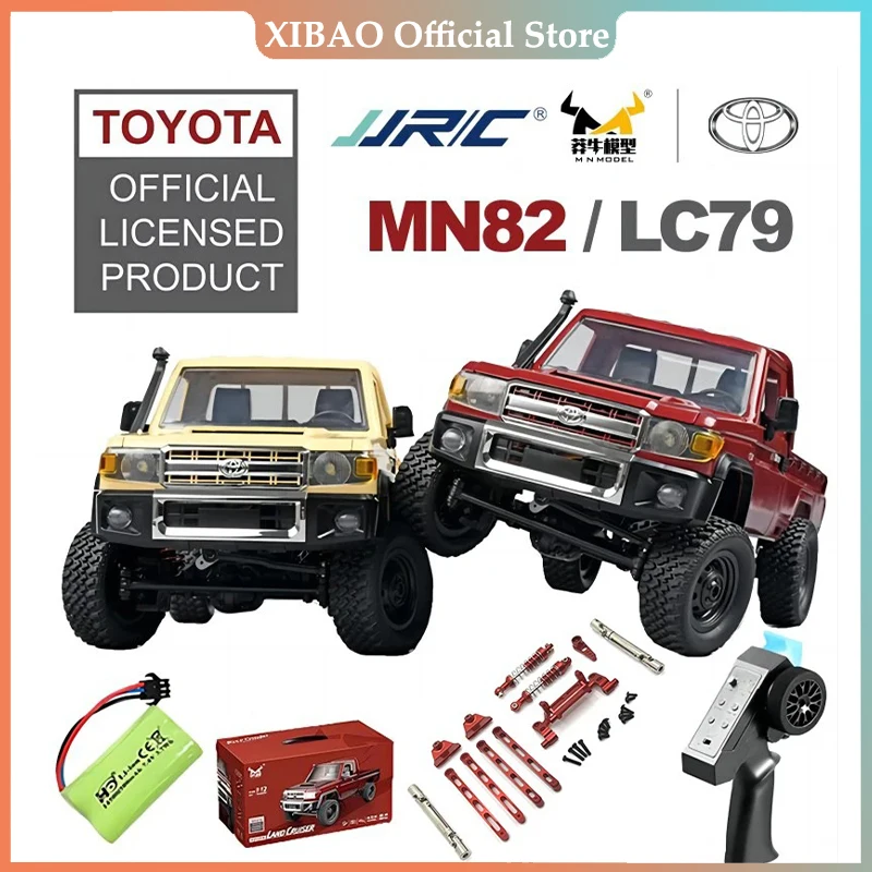 MN82 Remote Controlled Climbing Off-road Vehicle 1:12 Full Scale 4WD for Toyota LC79 Simulation RC Model Children Toy Rc Car