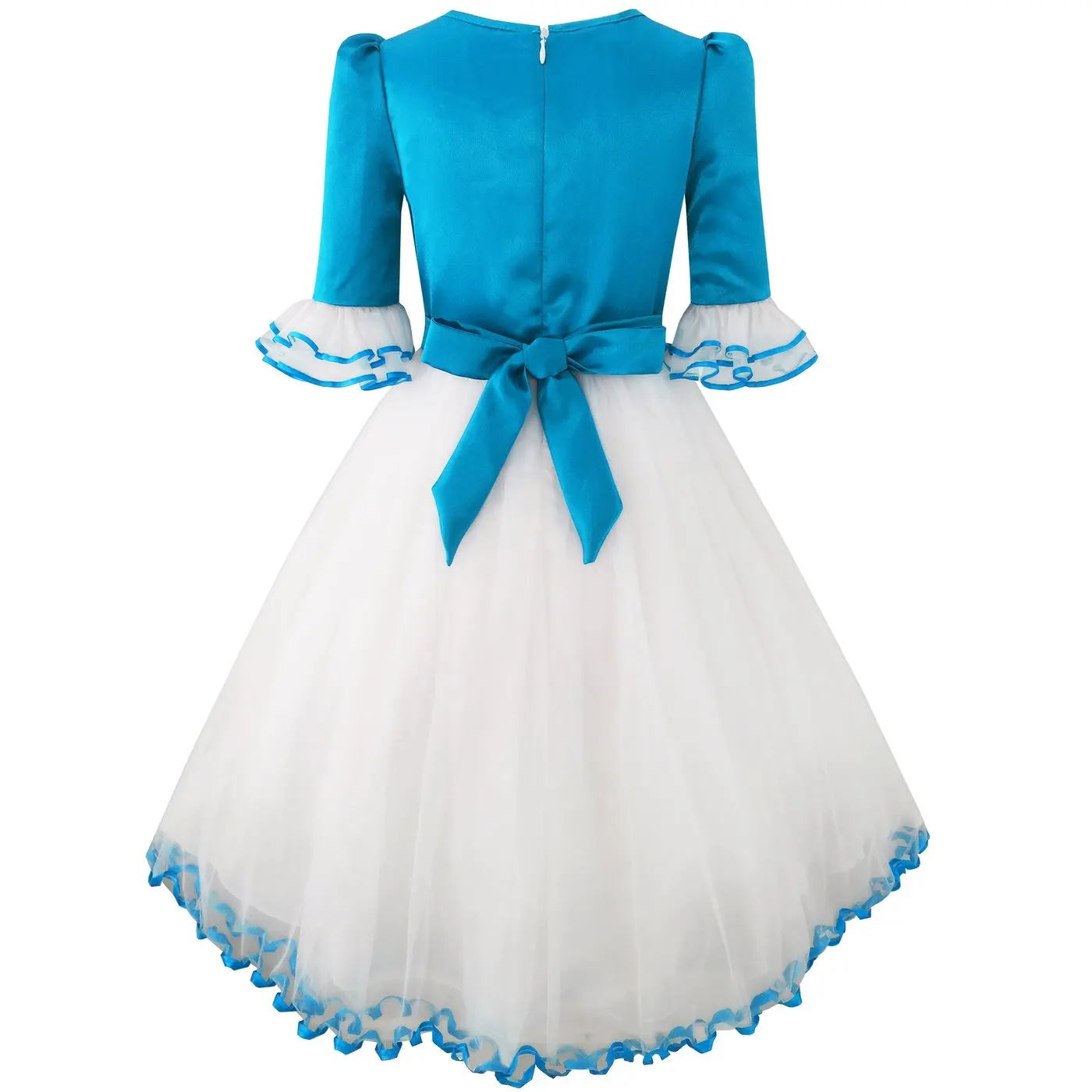 Girls Dress Snow White Princess Cartoon Mermaid Party Costume Ball view 5