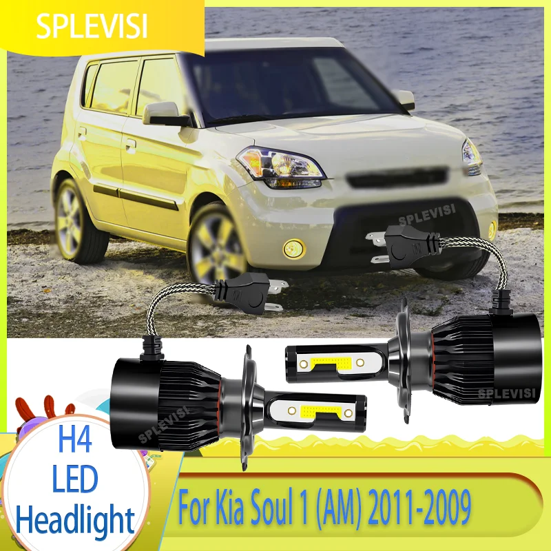 

Confidence in Quality H4/9003 Car LED Heaadlight Vehicle Headlamp High Low Beam Bulb 60w 12v For Kia Soul 1 (AM) 2011 2010 2009