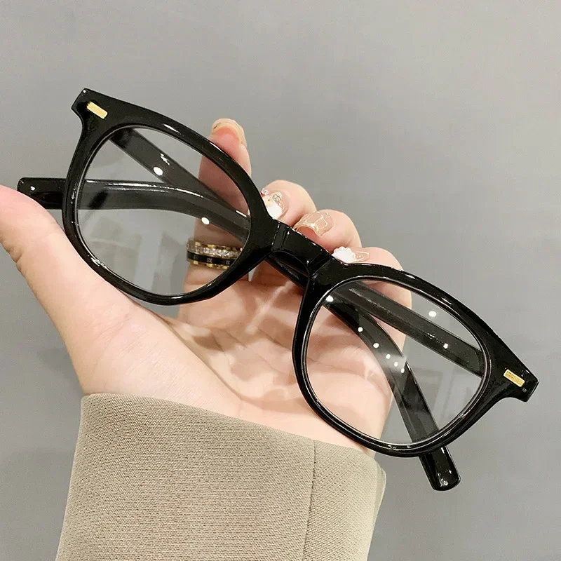 

Fashion Round Frame Reading Glasses Unisex Vintage Computer Eyewear Men Women Trendy HD Lens Far Sight Eyeglasses 0 To +4.0