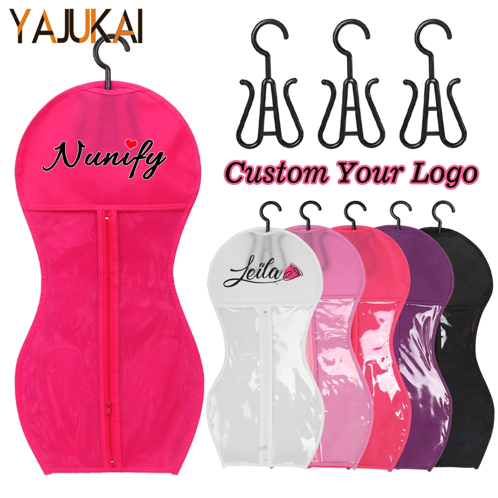 

Yajukai 24inch Wig Storage Bag with Hanger Transparent Window Dust-Proof Breathable Hair Extension Holder Tangle-Free Wig Bags