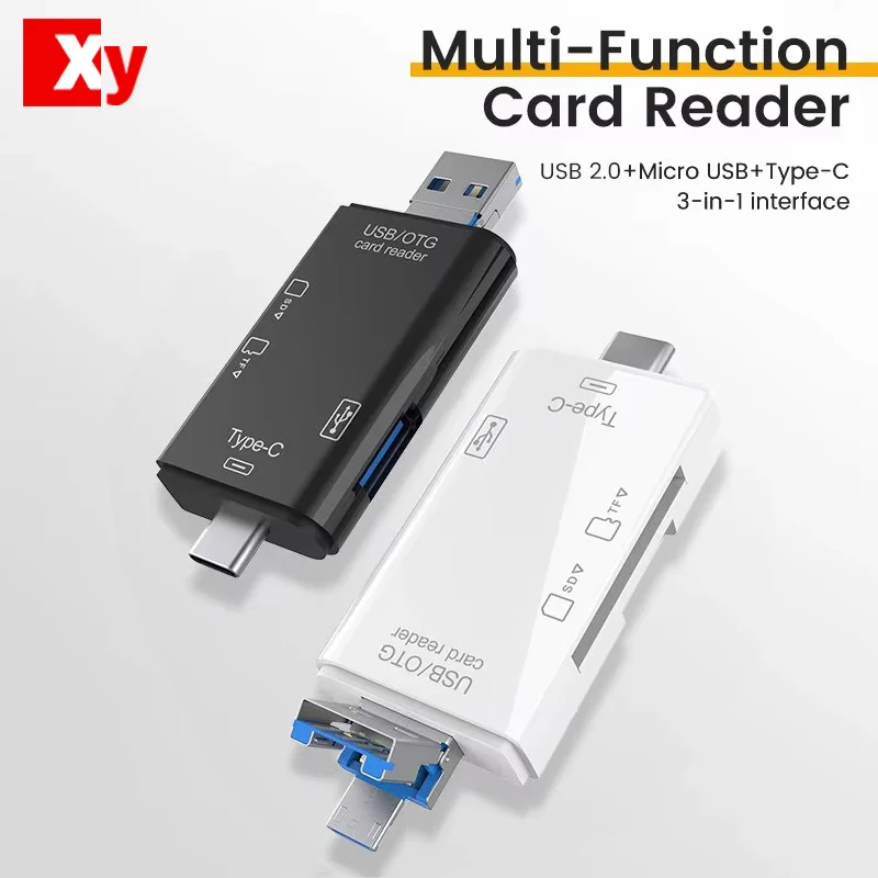 Thumb Drive USB3.0 Type-c Card Reader 6 In 1 Multi-function Transfer Speed Memory Card Mobile Phone Computer Adaptation Device