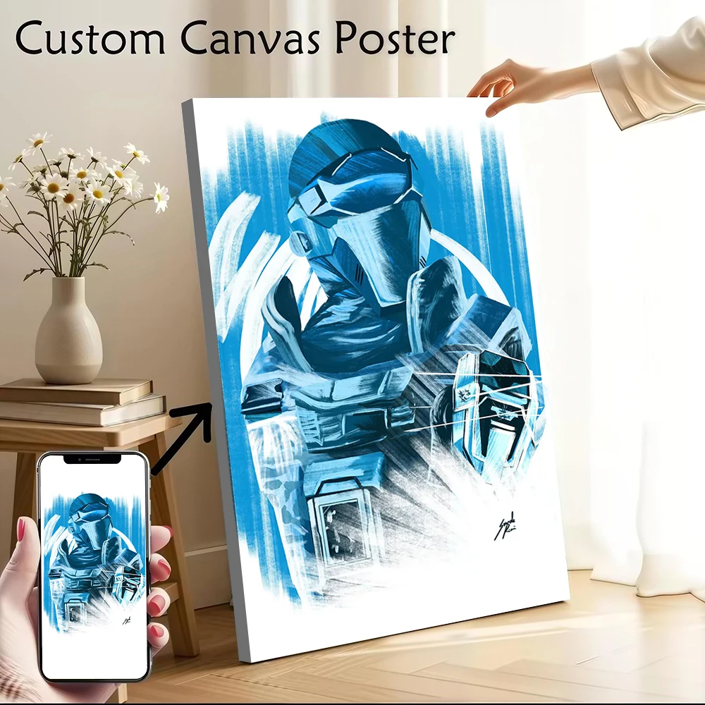 Rhino Poster Canvas Wall Art Custom Photo Print Modern Painting for Fans Decor Living Room Interior Decoration Wand Deko Bedroom