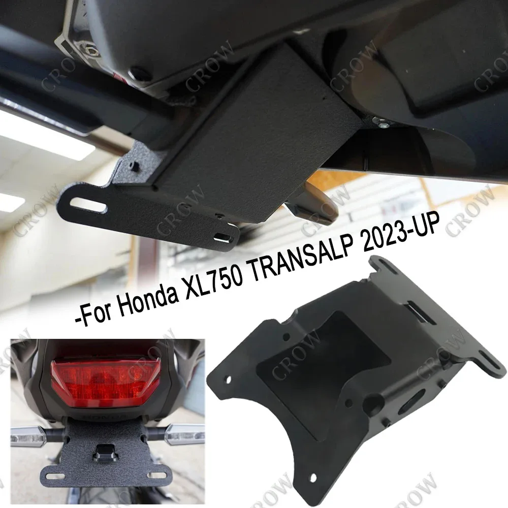 

For Honda XL750 TRANSALP 2023-UP NEW Motorcycle Black Tail Tidy Fender Eliminator Rear License Plate Holder Bracket