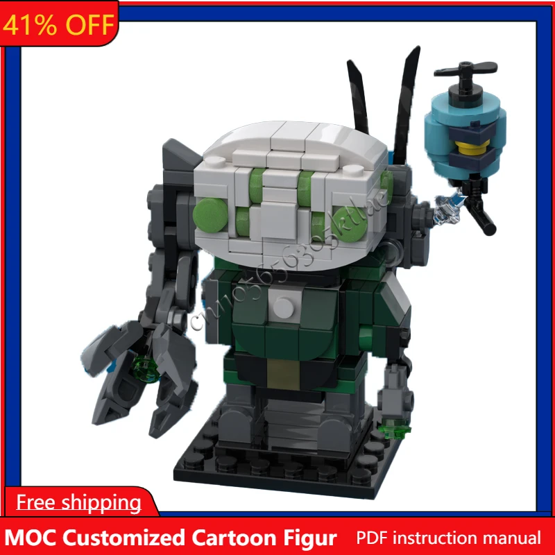 

200 PCS Famous Risk Of Rain Operator Brickheaded Models Sets DIY Creative Bricks Assembly Toy Children Gifts Collection Display