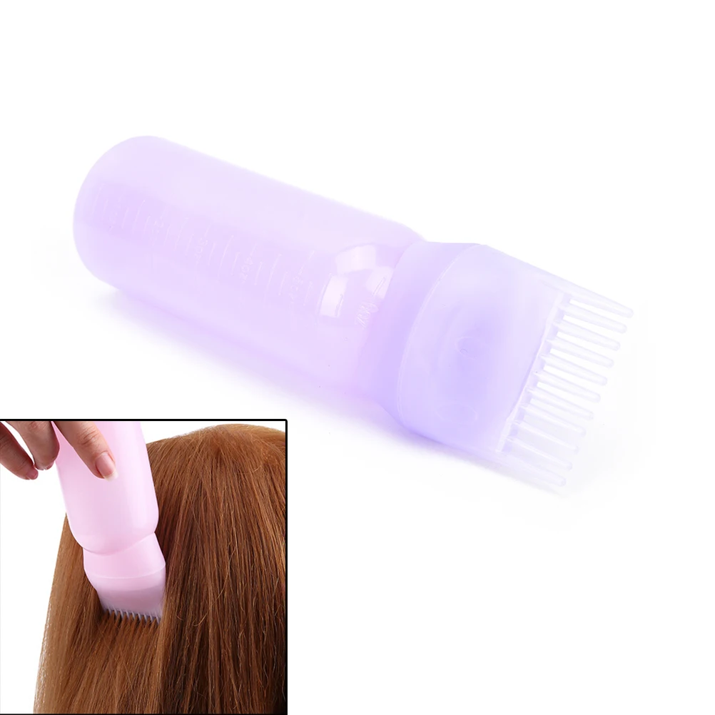 120ML Hair Coloring And Perming Bottle With Scale Hair Dye Bottle Applicator Comb Dispensing Salon Hair Coloring Dyeing