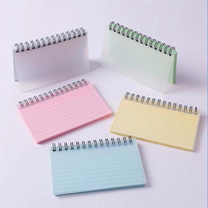 50 fogli colorati Tearable Notebook Coil Book linea orizzontale note diario diario rilievi per scrivere cancelleria carina materiale scolastico