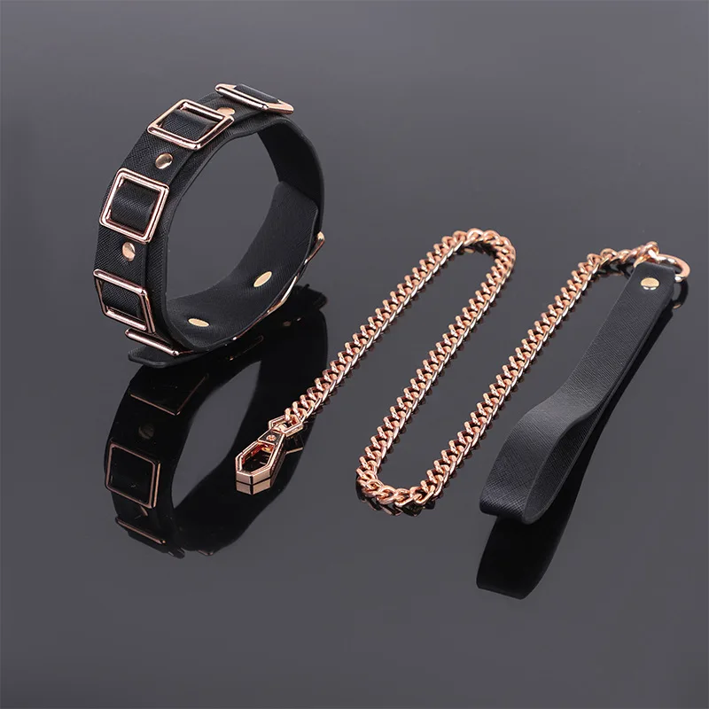 Kalung Kerah Logam untuk Wanita, Perlengkapan BDSM, Mainan Seks untuk Menggoda, Cosplay