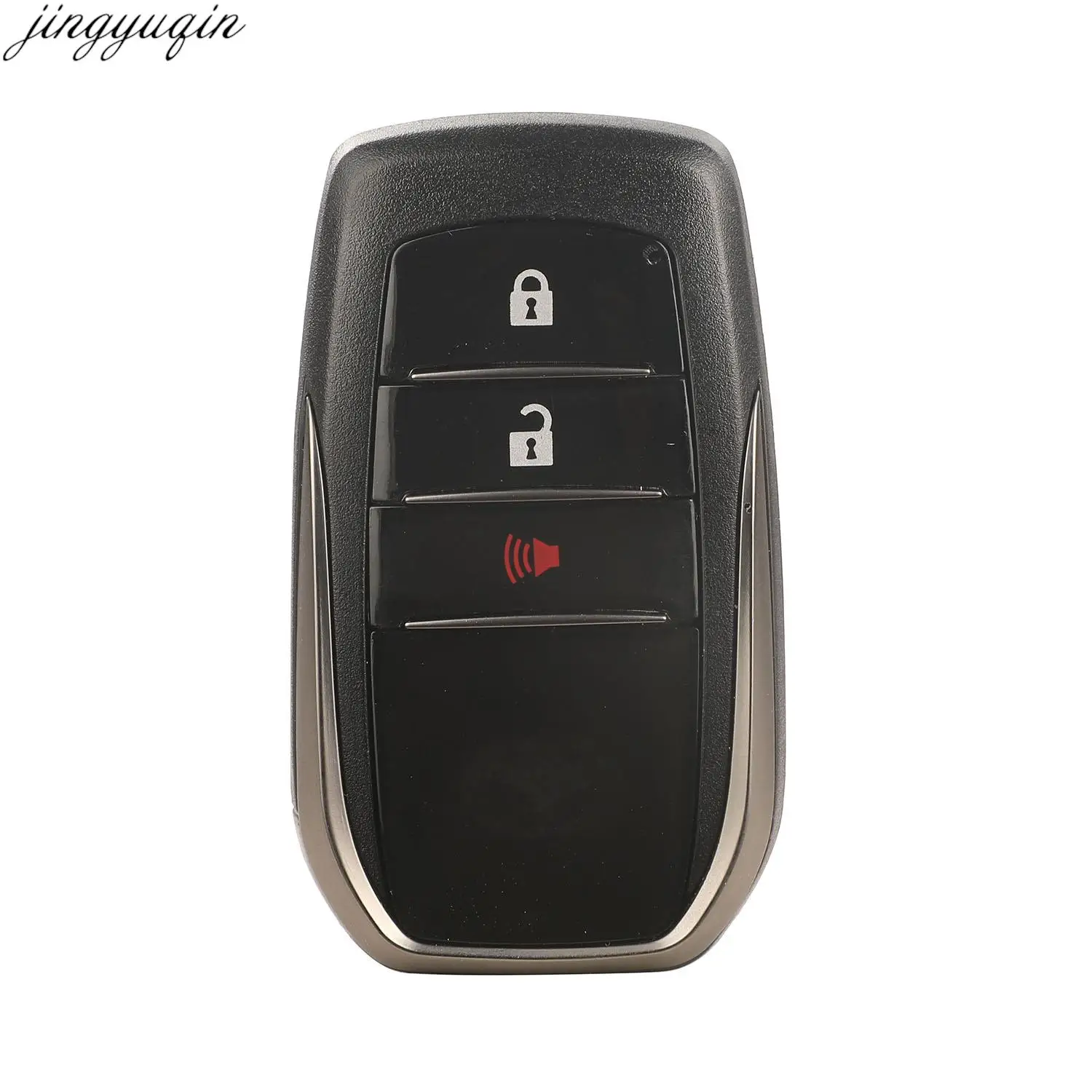 Jingyuqin 3-knops afstandsbediening autosleutelbehuizing voor Toyota Prado Rav4 Highlander LAND CRUISER Smart Keyless Entry