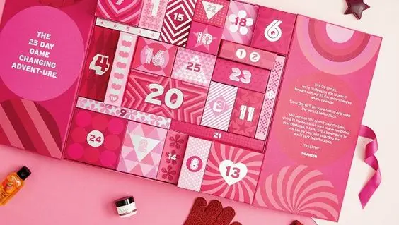 custom. CHHC Custom Black Pink Big Calendar Subscription Paper Box DIY Daily Mystery Boxes Packaging with Logo