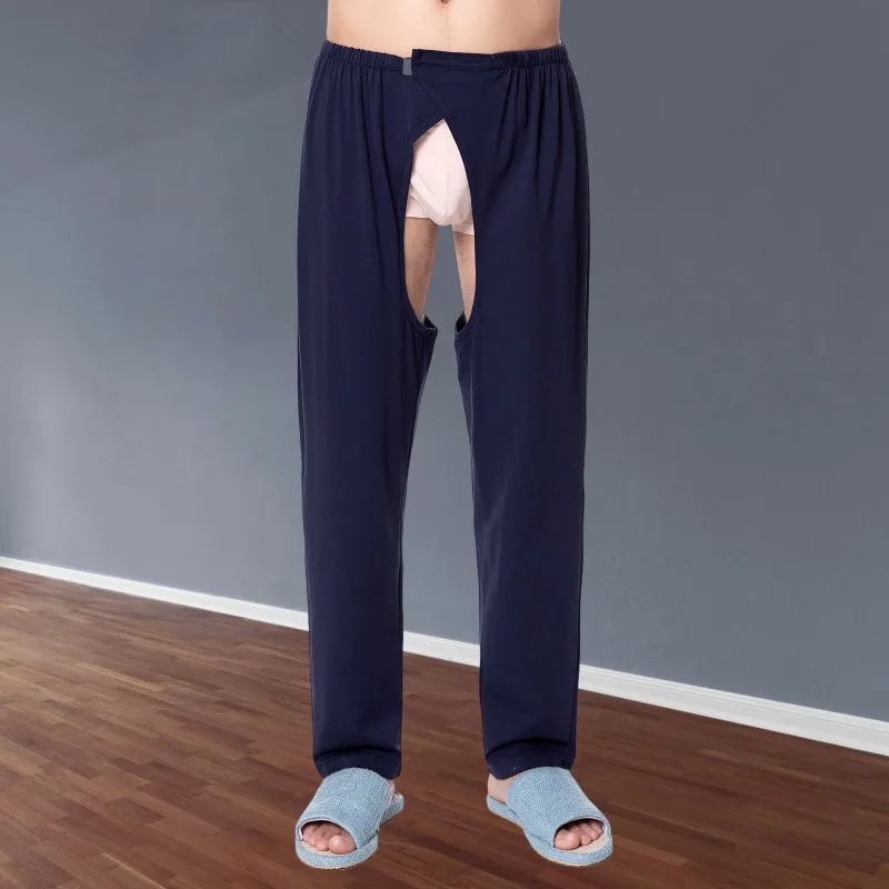 Summer Cotton Incontinence Pants Open Waist for Bedridden Elderly Post-Surgery Patients