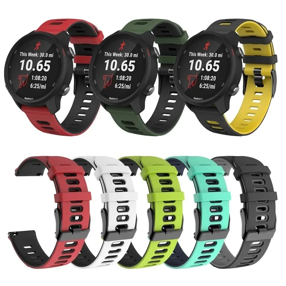 Sports Silicone Strap For Huami AMAZFIT GTR 4 3 Pro 47mm Strap AMAZFIT GTS 4 3 2e BIP 5 Bracelet Soft 20mm 22mm Belt Wristbands