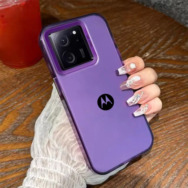 Luxur Laser Phone Case For Motorola Moto E32 E22 E22i E13 E20 E30 E40 E14 E7 Plus Cases Hard Anti-drop Matte Cover