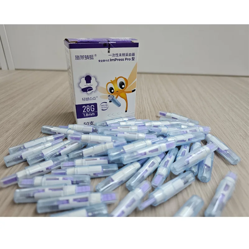 

50/100/250 шт. стерильные одноразовые безболезненные ланцеты игла для сбора крови автоматическое втягивание стерилизующий образец фиксации крови