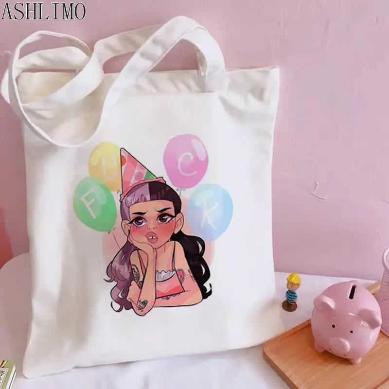 Melanie Martinez Streetwear Kawaii Cry Baby Women Shoulder Bags Casual Shopping Tote Bag Handbags Women Elegant Canvas Bag