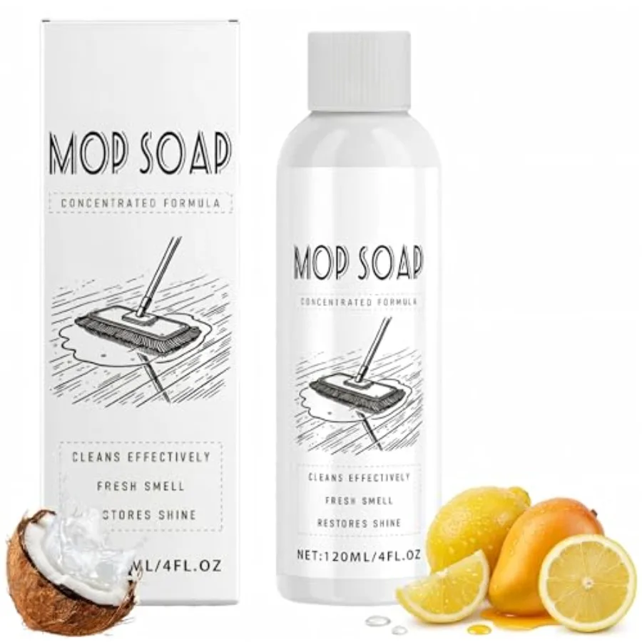 

Brazilian Waves Mop Soap for Floor Cleaning, Luxury Mop Soap Brazilian Waves Multi Purpose Cleaner, Residue-Free for Hardwood a