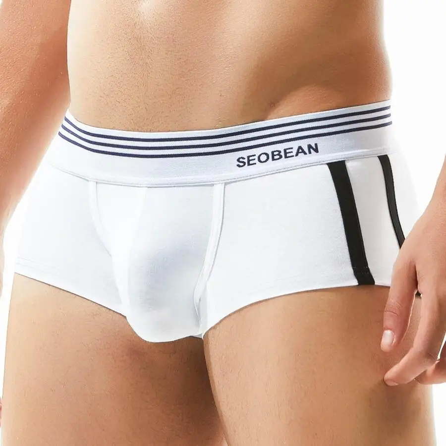 SEOBEAN Brand Men\'s Underwear Boxers Shorts Breathable Cotton Underpants Comfortable Sexy Panties Boxer For Man