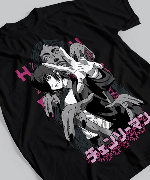 Camiseta unisex Chainsaw Man Himeno Cotton anime T-shirt