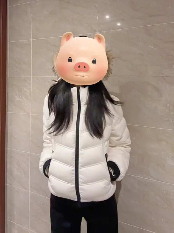 

Elegant Hooded Thickened Cotton Jacket Women's Fashion Casual Warm Versatile Outerwear Korean Style Straight Cut Long Sleeve