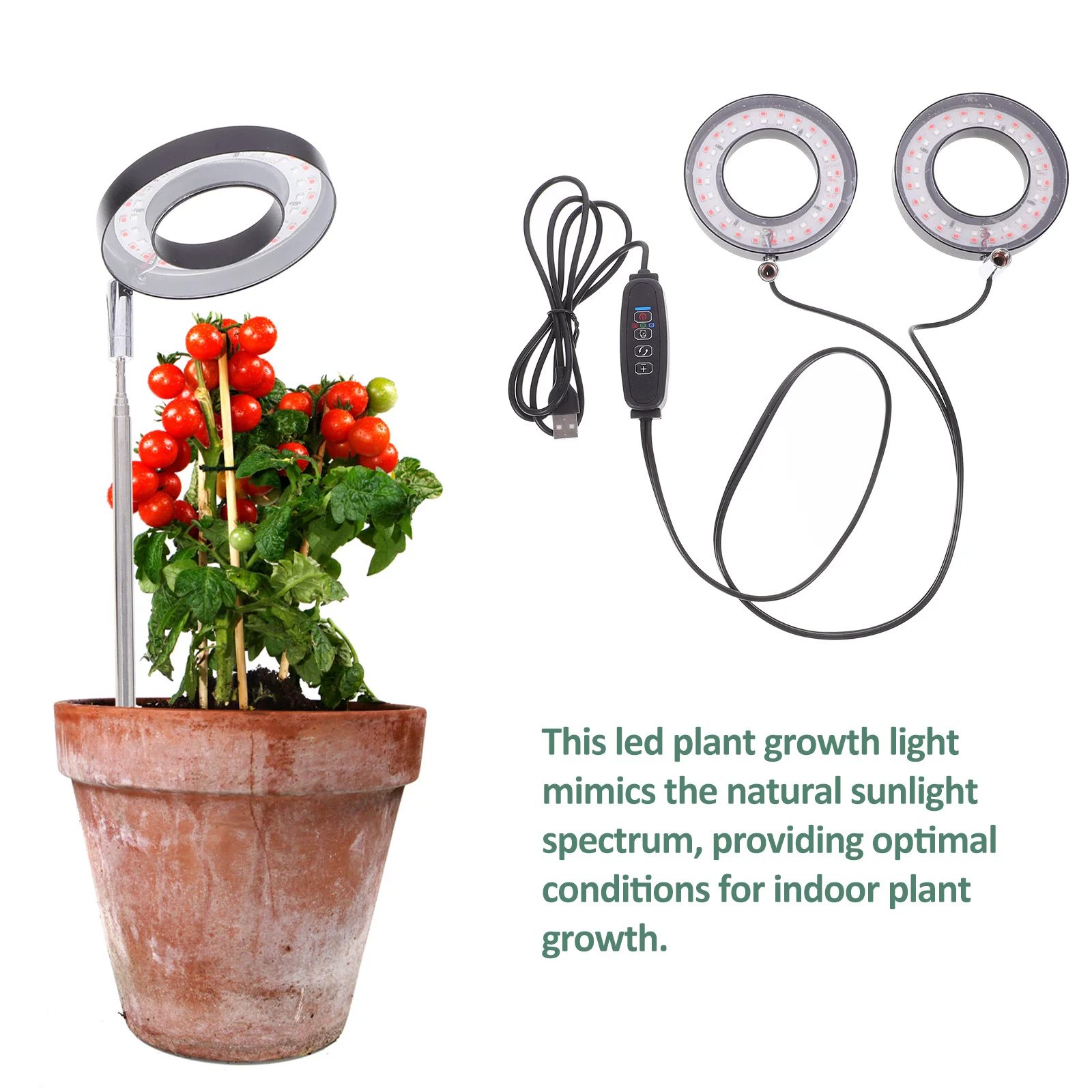 

1 комплект светодиодных светильников для выращивания растений, красный, синий свет, добавка, простая установка, стабильная комнатная садовая лампа, светодиодные лампы для выращивания растений