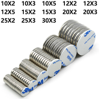 Strong Neodymium Magnet Double Sided Adhesive Circular Permanent Magnets Suitable for DIY Refrigerator Decorationo