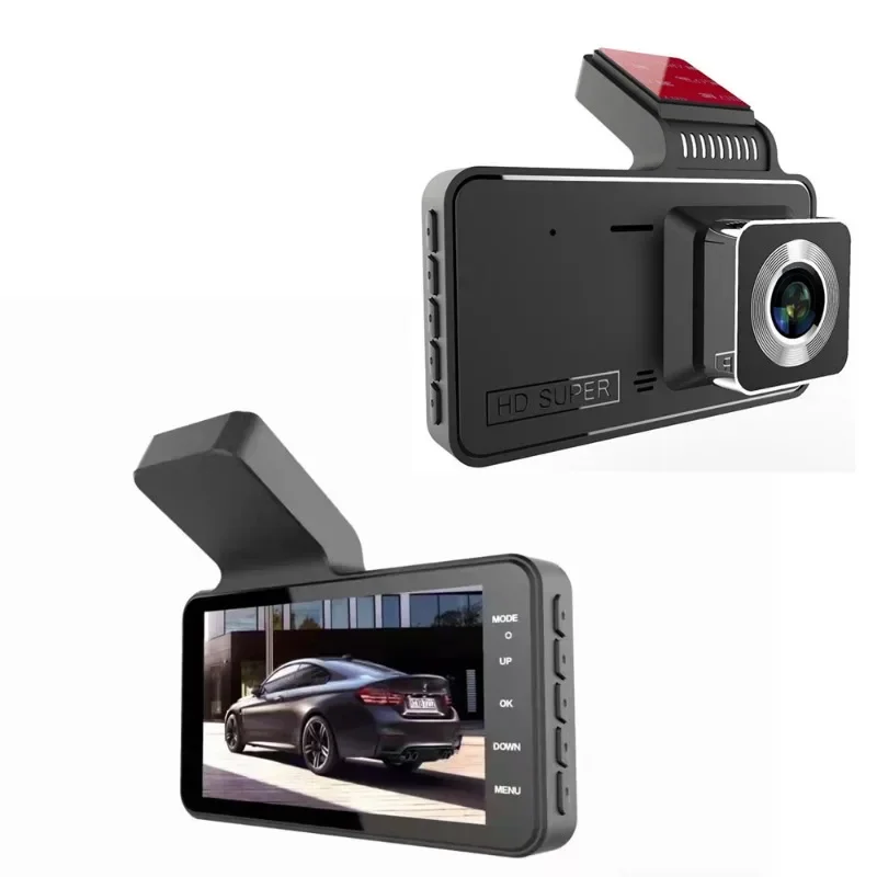 Bayerley V24 4inch 1080P Loop Video Reversing Video DVR/Dash Camera  Hidden Driving Recorder Front and Rear Double Recording