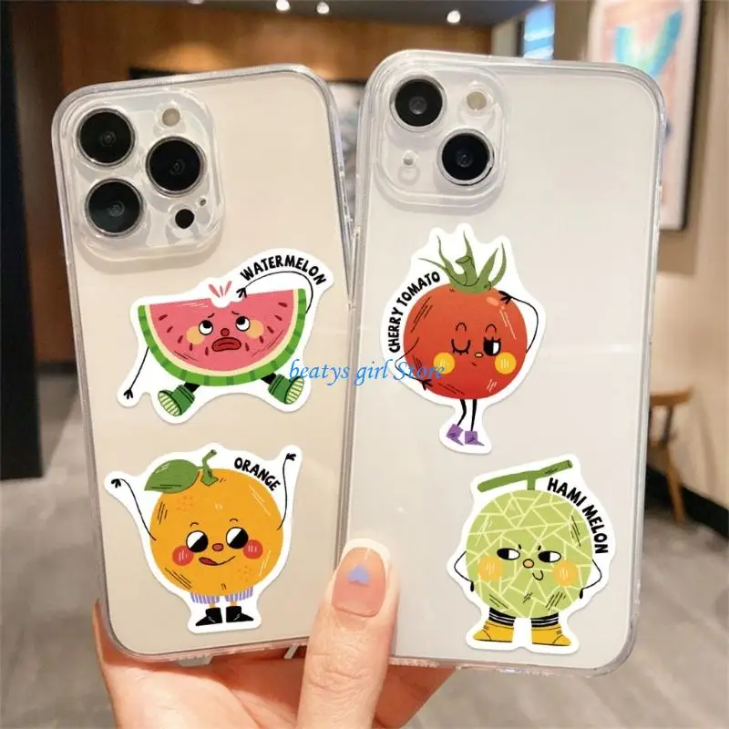 

C7AB Removable Cartoon Fruit Reward Stickers PVC Adhesive For School Home Office Supplies
