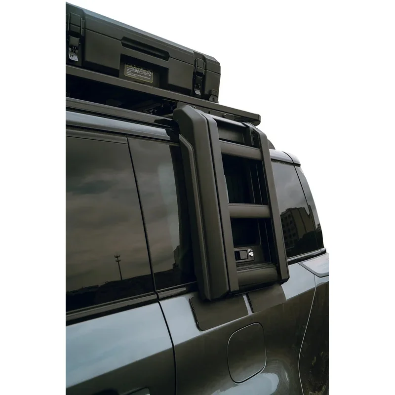YUHANG CAR RACK Fits For New BJ Jishi01 Telescopic Ladder Side Storage Box Roof Platform