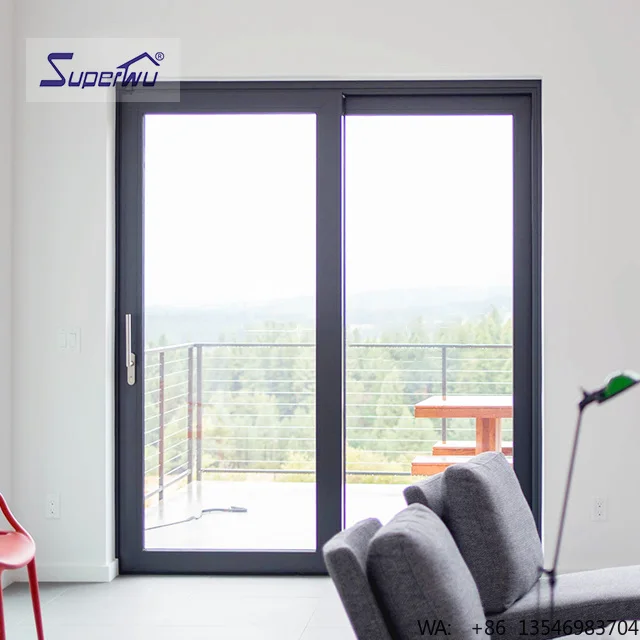 Commercial One Way Glass Kitchen Sliding Door Design Aluminum Sliding Door with NOA NFRC AS2047