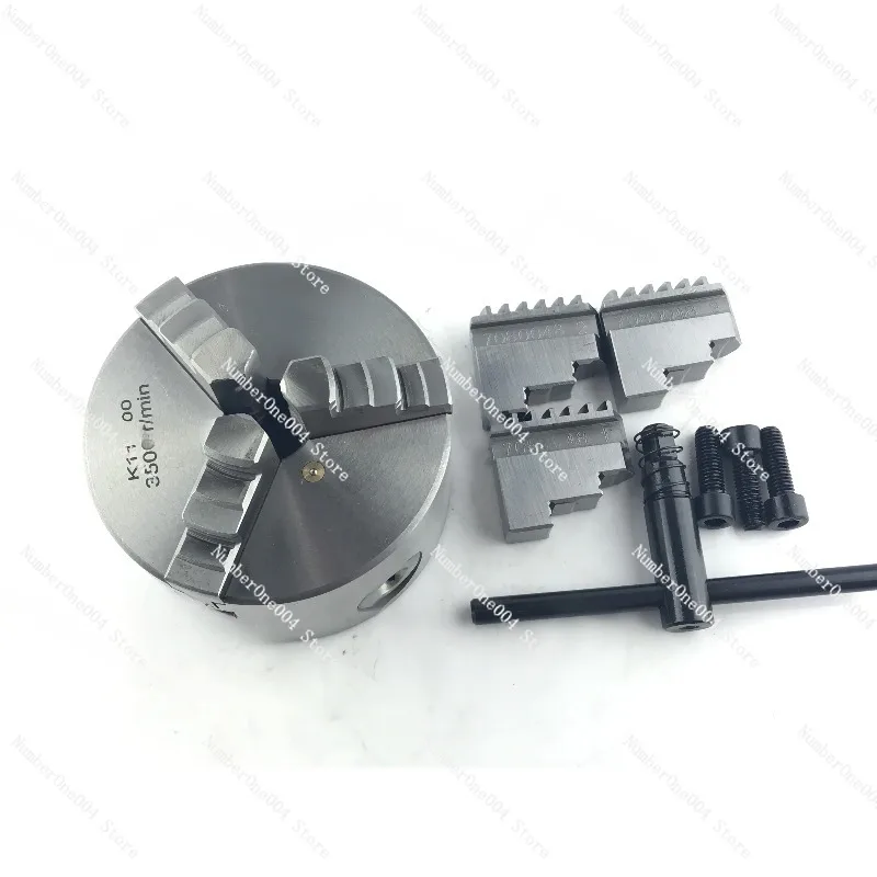 

4-дюймовый токарный патрон 100 мм SANOU, бренд K11-100, трехкулачковый самоцентрирующийся патрон, прокрутка, мини-торно