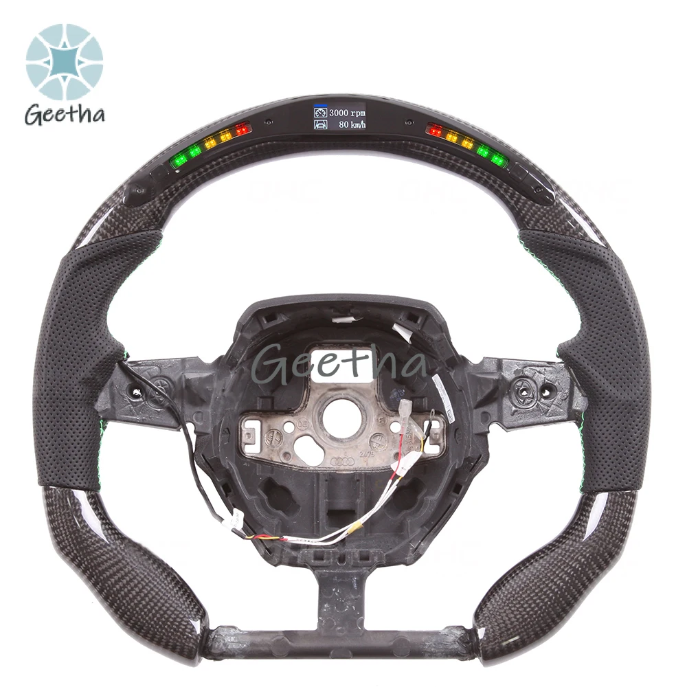 

For LED Racing Car Carbon Fiber Steering Wheel Fit for Lamborghini Huracan Aventador Urus Steering Wheel
