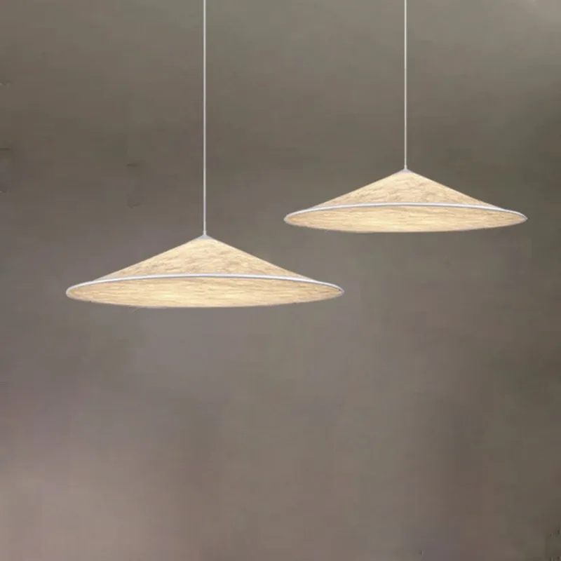 

Japanese Wabi Sabi style living room chandelier bedroom homestay bar design artistic creativity restaurant led silk lighting