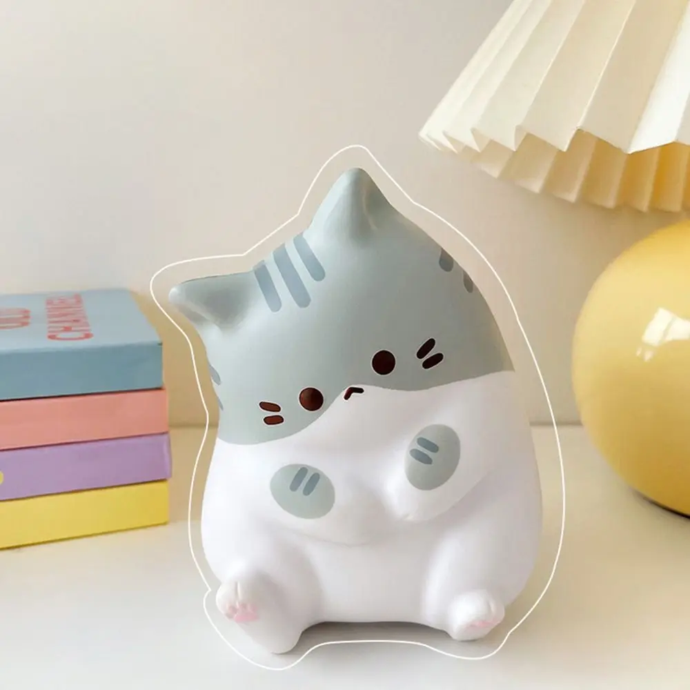 Kawaii Cartoon Cat Squeeze Speelgoed Plushie Langzame Rebound Decompressie Pop Stress Laat Schattig Release Angst Speelgoed