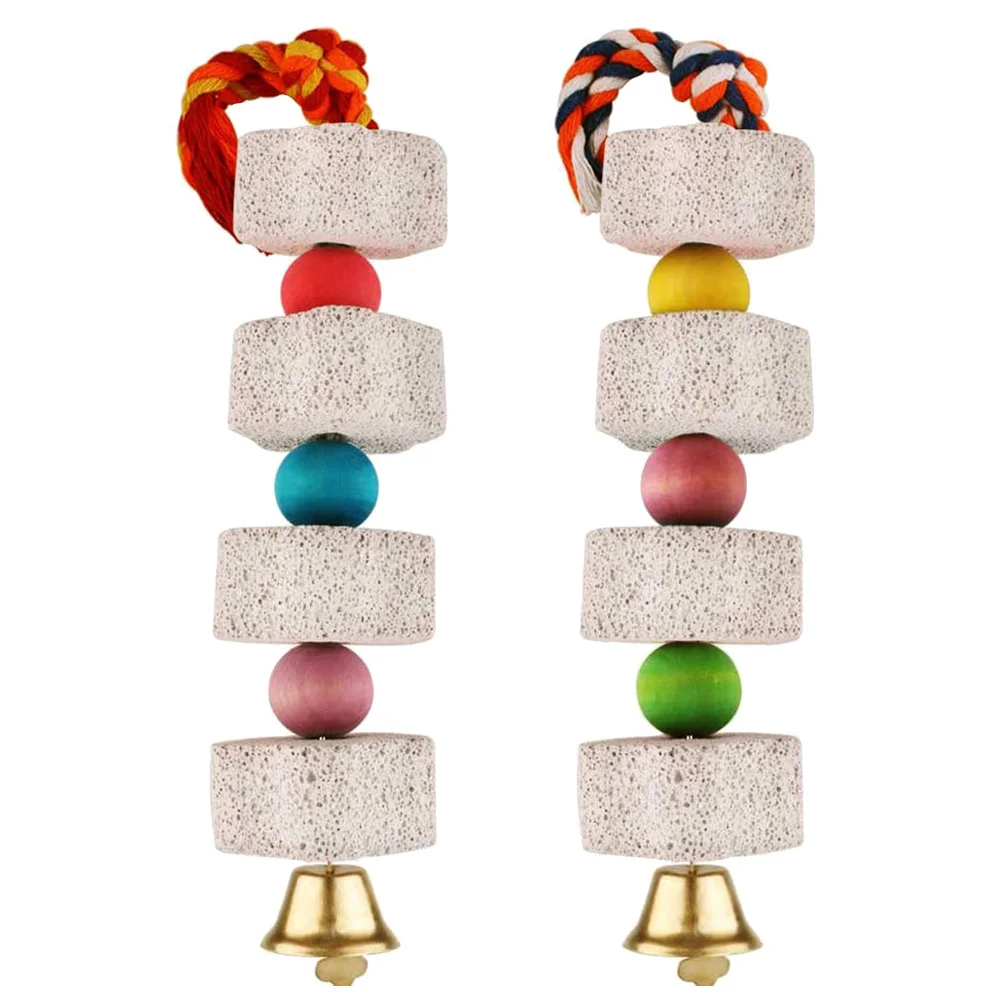 

2Pcs Teeth Grinding Stones for Hamsters Colorful Chewing Playthings Ideal for Small Pets Guinea Pigs Squirrels Parrots Pet Molar