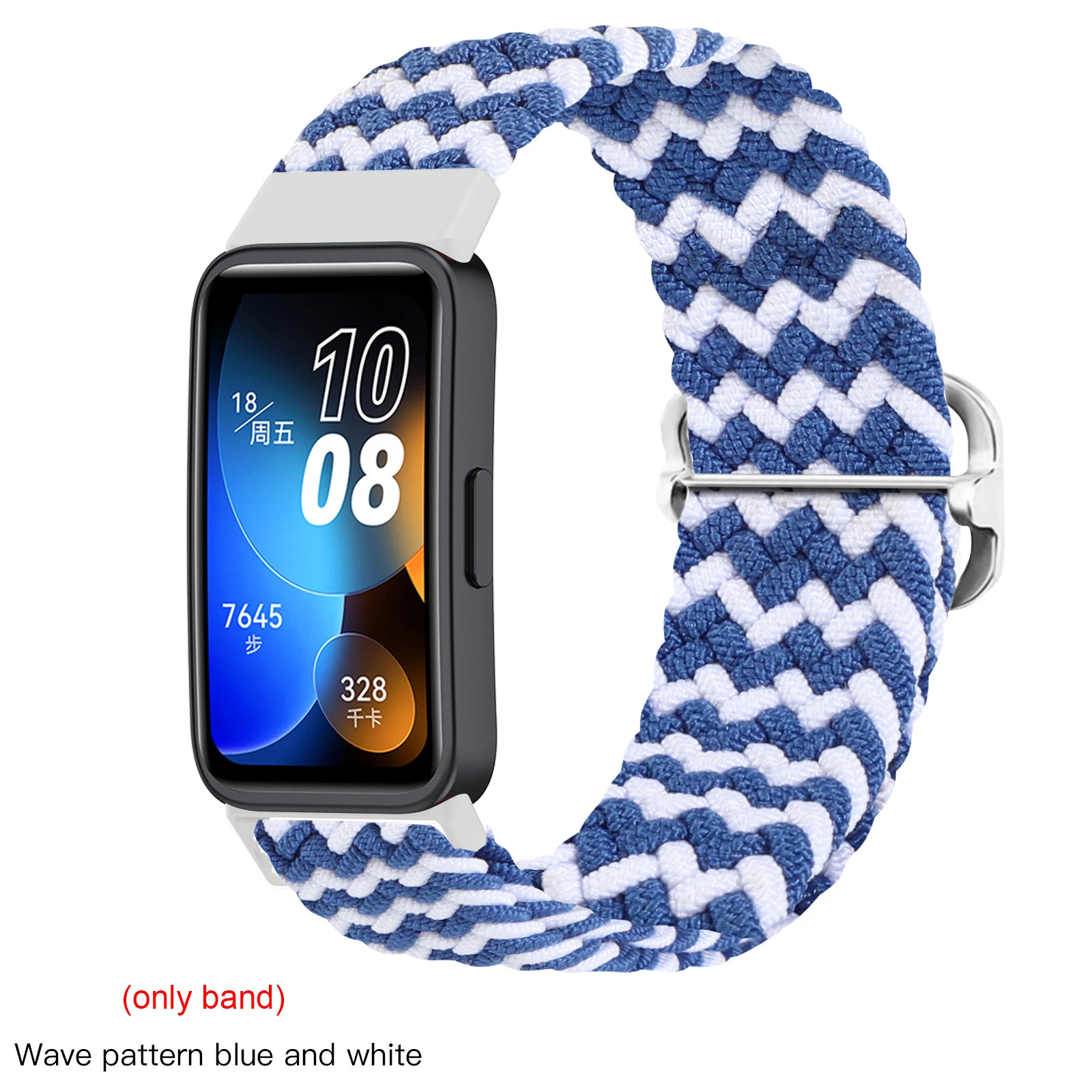 Solo Nylon Band für Huawei Band 8 geflochtene Sport Frauen Männer Uhr Armband Armband Schleife für Huawei Band 8 Teile