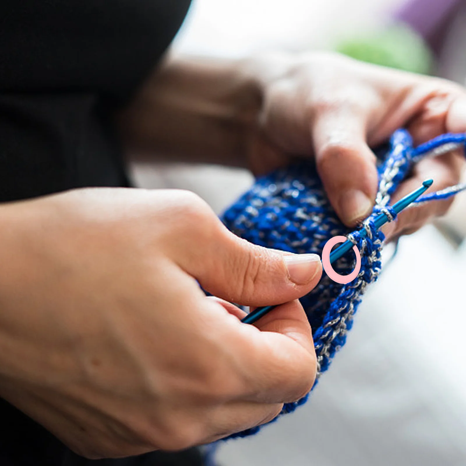 

1 Box Plastic Stitch Marker Rings Durable Circular Knitting Markers for DIY Craft Sewing Crochet Accessories DIY Sewing Tools