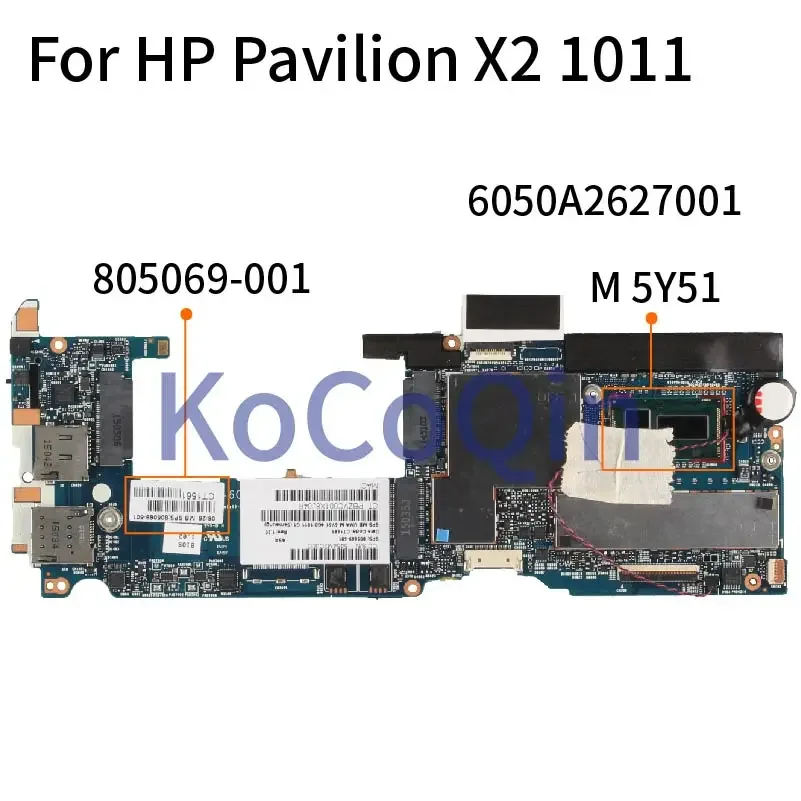 

For HP Pavilion ELITEX2 X2 1011 M5Y51 Laptop Motherboard 805069-001 805069-601 6050A2627001-MB-A02 SR23L Notebook Mainboard