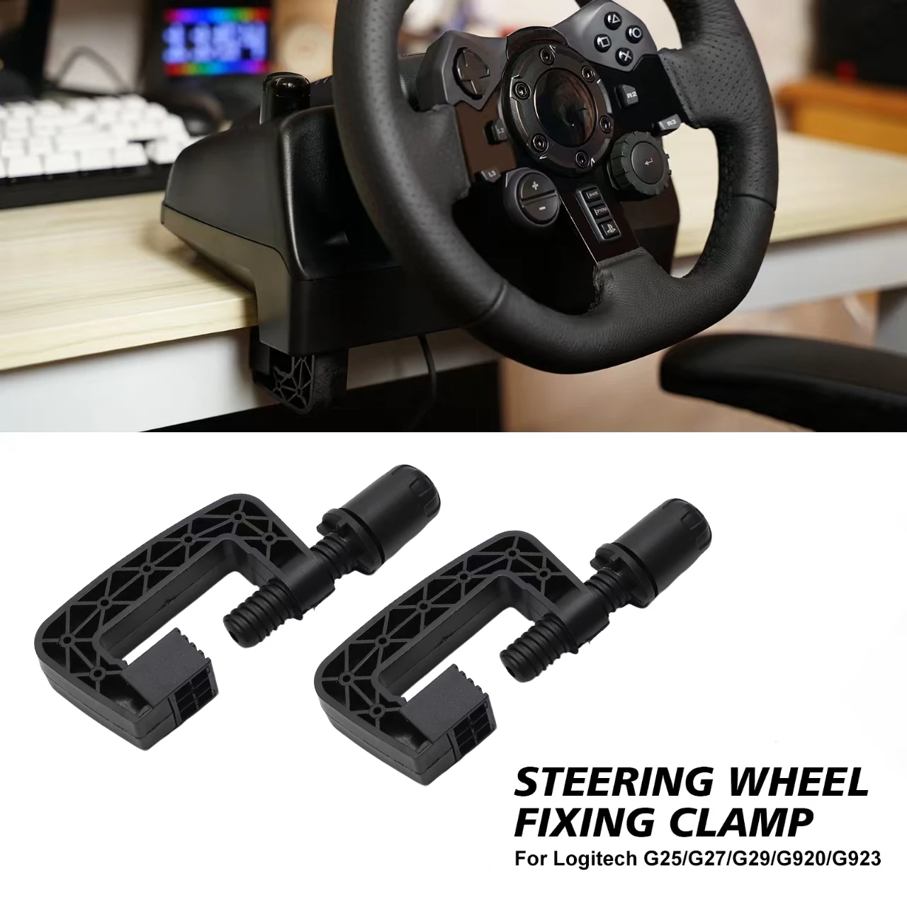 

Original parts Steering Wheel System fixing Clamp For Logitech G25 G27 G29 G920 G923 Driving Force GT steering wheel systems