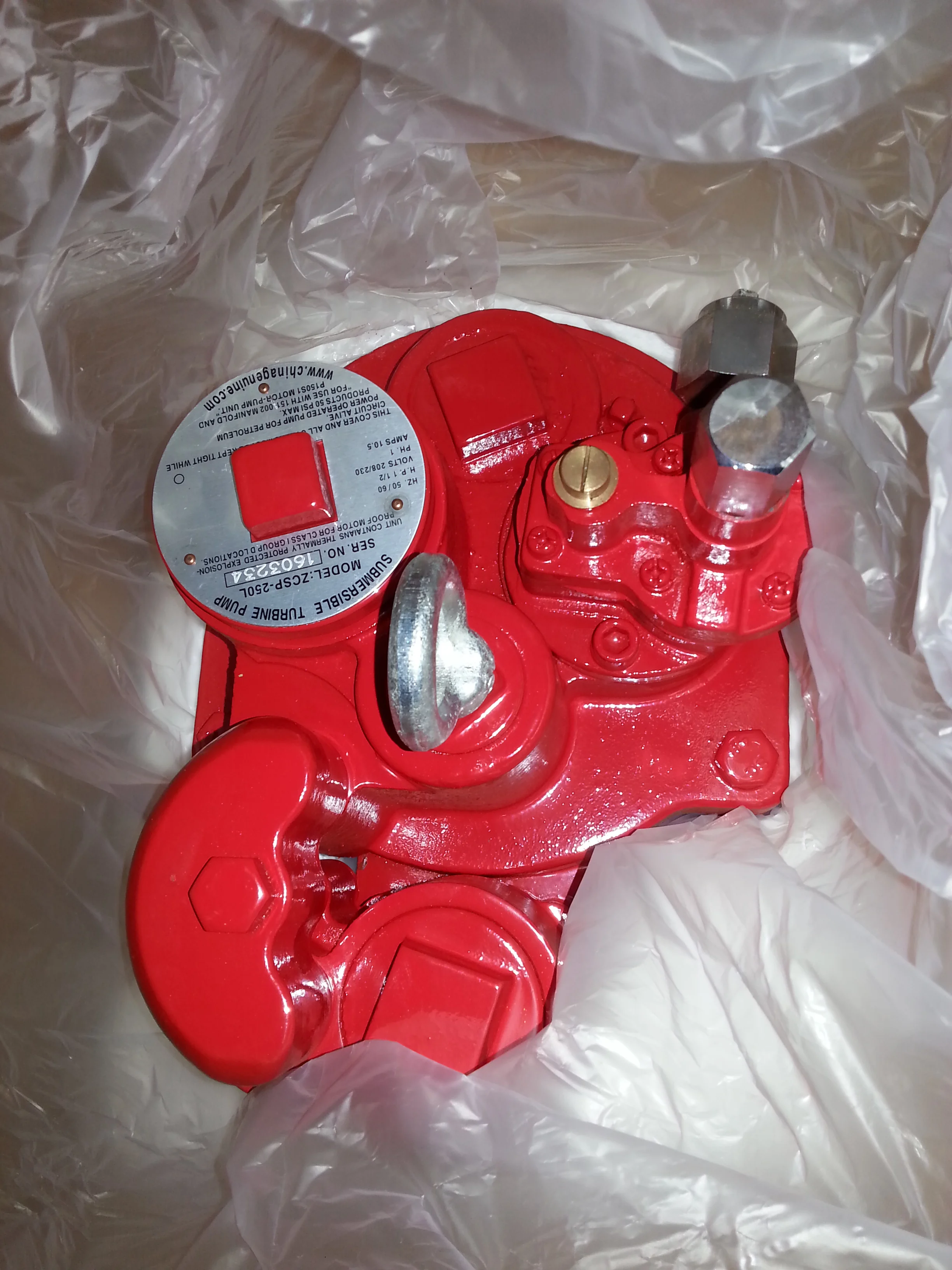 Pompa sommergibile con giacca rossa di alta qualità 3/4HP 2 Pompe sommergibili