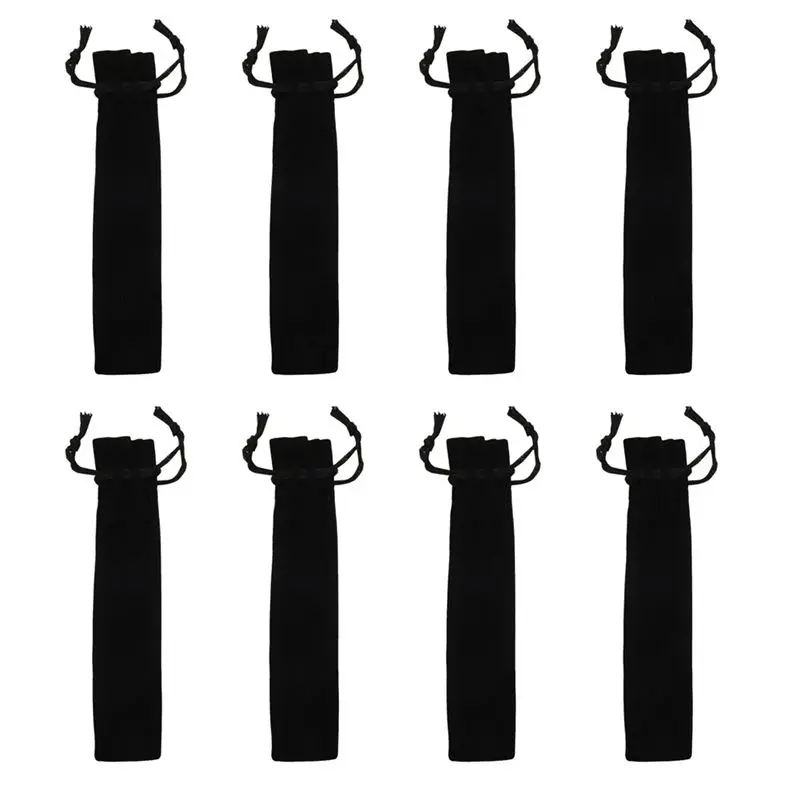 aee9-400-pezzi-astuccio-portapenne-in-velluto-nero-custodia-singola-per-penna-borsa-per-matite