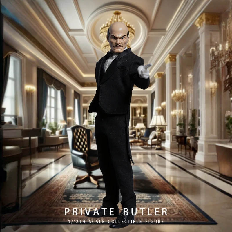 

In Stock 1/12 Joy Man Toys Private Butler JM011 Action Figure Movable Model Collectible Toys Movie Merchandise Desktop Decor