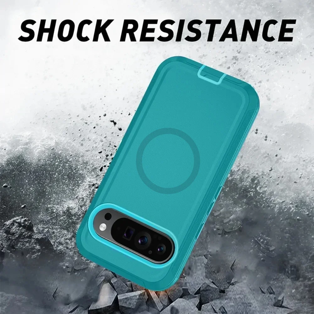 Orginal Heavy Duty Belt Clip OTT Case for Google Pixel 10A 9A 10 9 Pro XL for Magsafe Shockproof with Box Hard Cover view 3