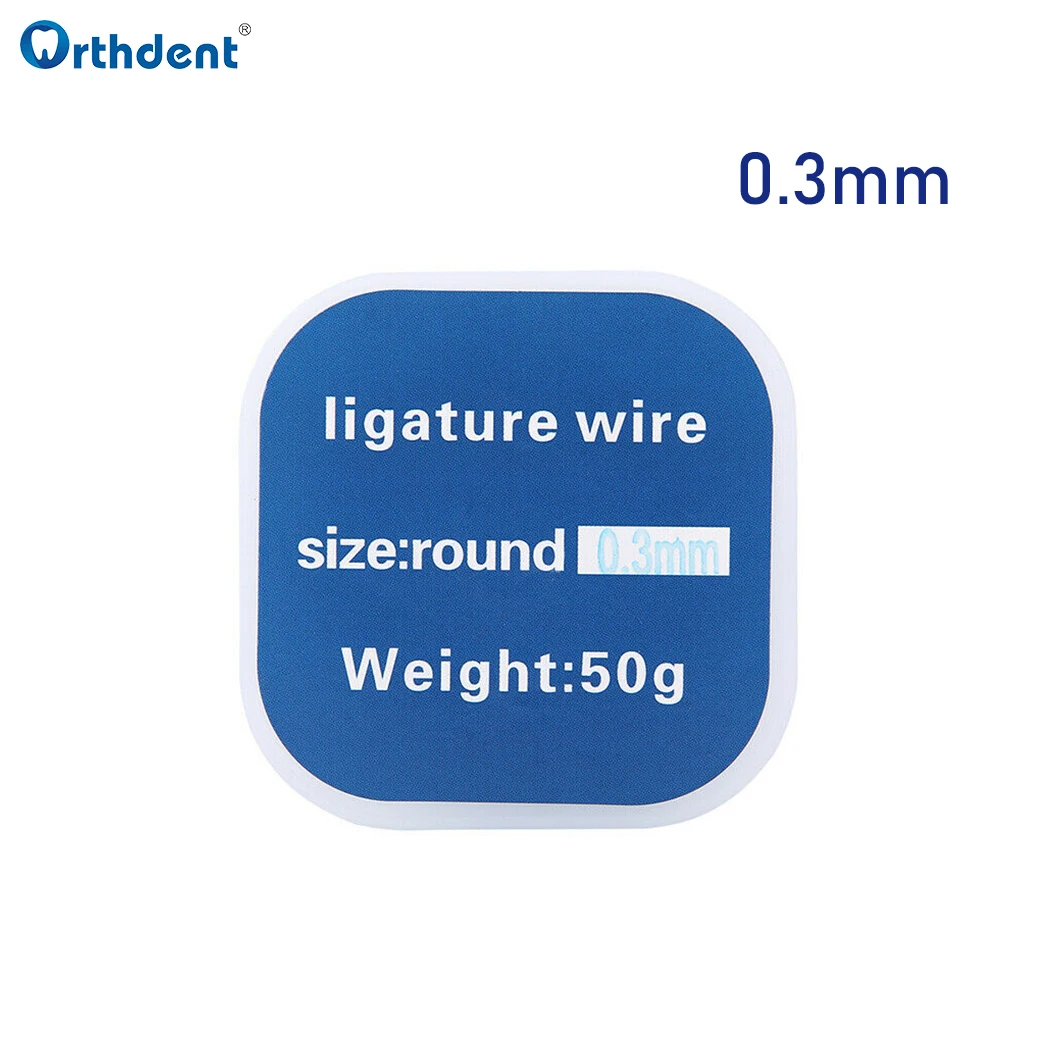 50g/Roll Orthodontic Ligature Wire Dental Correction Round Stainless Wire Teeth Braces Dentistry Accessories 0.2/0.25/0.3 mm