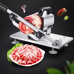 Stainless Steel Meat Food Manual Slicers Frozen Meat Slicer Beef Mutton Roll Quickly Slice BBQ HotPot Dining Room Kitchen Tools